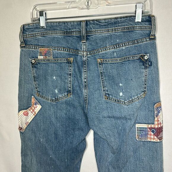 Pilcro Anthropology The Slim Boyfriend Patchwork Relaxed fit Jeans. Size 27. - Picture 9 of 13